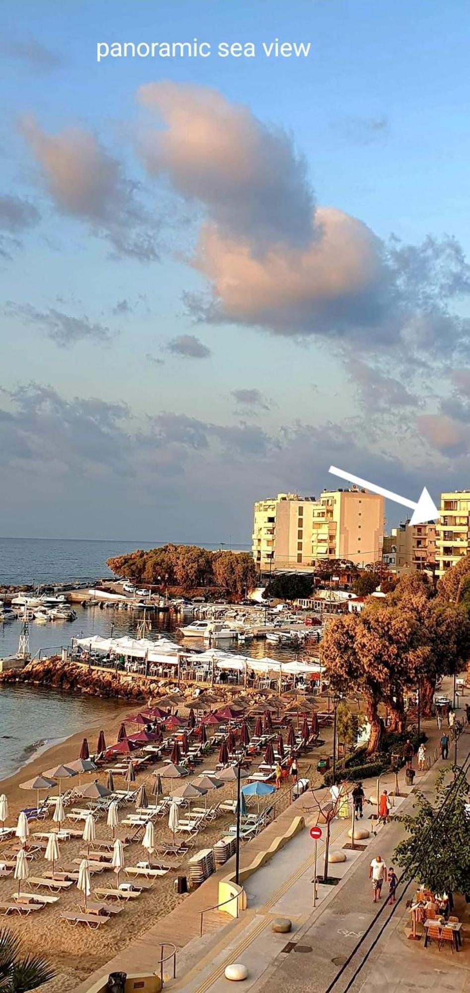 Panoramic Sea View Apartment Chania  Exterior photo